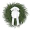 22" Artificial PE Cypress Christmas Wreath with Bow